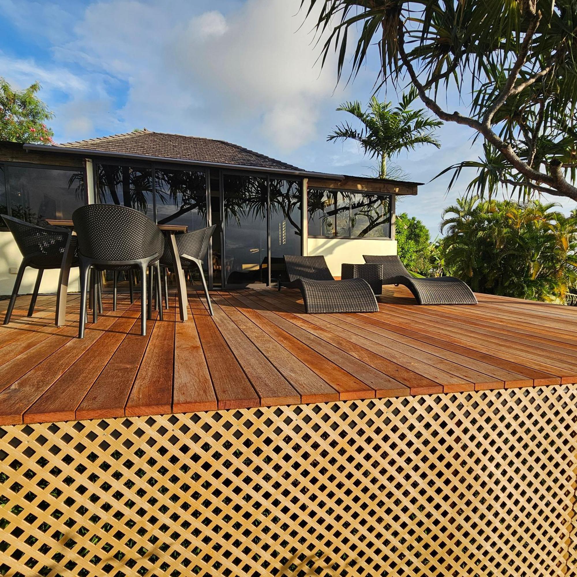 Jolie Maison Vue Ocean Et Moorea Пунауиа Екстериор снимка